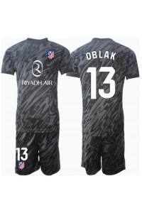 Atletico Madrid Jan Oblak #13 Keeper Babyklær Hjemme Fotballdrakt til barn 2024-25 Korte ermer (+ Korte bukser)